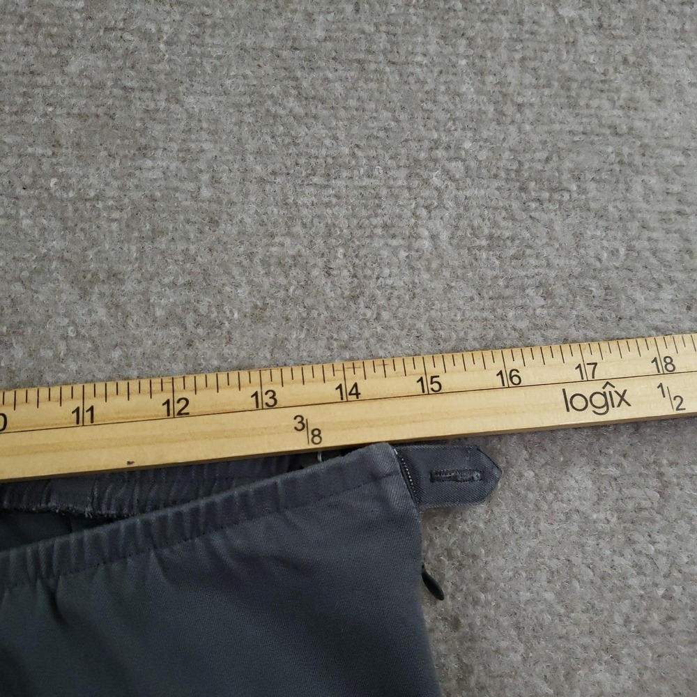 Eileen Fisher Pants Women Small Gray Elastic Waist Straight Leg Side Zip Casual - Picture 7 of 14
